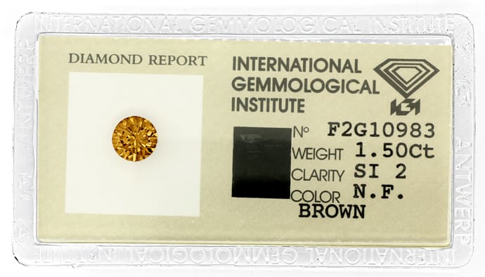 Foto 1 - 1,50 Brillant Natural Fancy Brown IGI Expertise Diamond, D5975