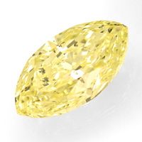 zum Artikel Zitronen Diamantnavette 1,13ct Natural Fancy Yellow IGI, D6649