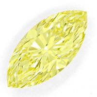 zum Artikel Diamant 1,062ct Fancy Vivid Yellow Zitrone Navette, DPL, D6669