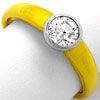 Diamant-Fassung Ring-Fassung Diamantzarge auf Goldschiene - 1.Bild