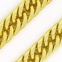 zum Artikel Damen Halskette im Doppelpanzer Muster, massiv 14K Gold, K3072