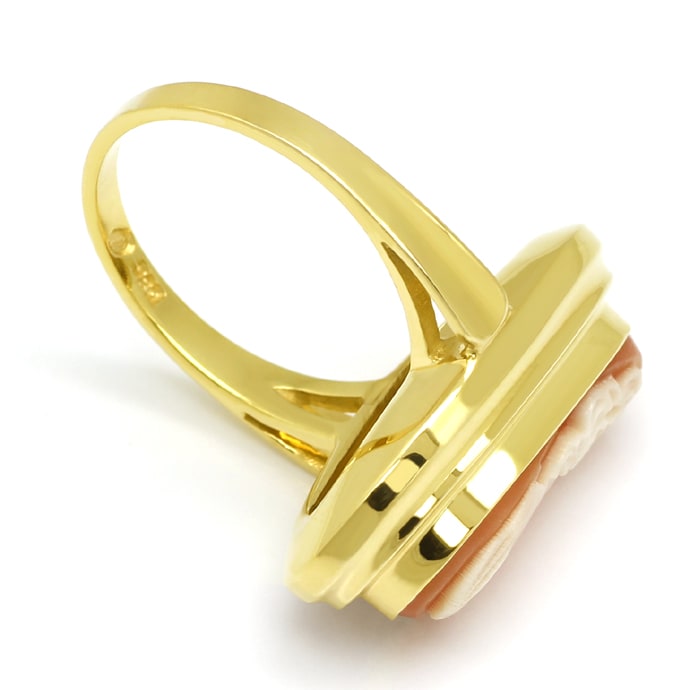 Foto 3 - Damen Ring mit dekorativer ovaler Kamee in 14K Gelbgold, Q1017