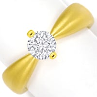 zum Artikel Design-Diamantring mit 0,70ct Brillant-Solitär Gelbgold, Q1780