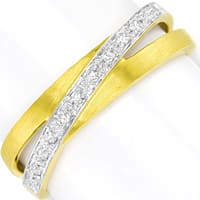 zum Artikel Overcross Diamantring 12 Diamanten 750er Gold, Q2706