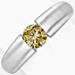 Brillant-Diamant-Spannring 0,73 ct Braun 18K Weißgold