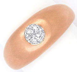Foto 1 - Rotgold-Diamant Band Ring Altschliff Diamant 0,61 Carat, R1777