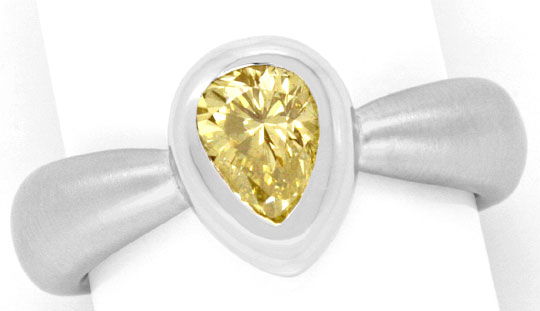 Foto 2 - Diamantring 0,92 Fancy Brownish Yellow HRD 18K Weißgold, R2443