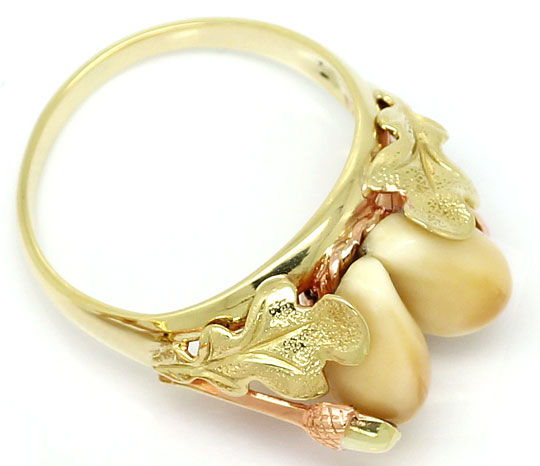 Foto 4 - Grandeln Ring Ohrringe Collier Armband Brosche Gold 14K, R6611