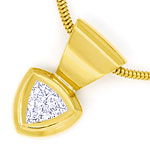 Trillant-Diamant mit 0,35ct in Collier aus 18K Gelbgold