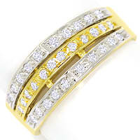 zum Artikel Diamantbandring Pavee mit 0,32ct Brillanten 14K Gold, S1357
