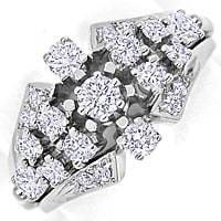 zum Artikel Diamant-Ring mit 1,09ct funkelnden Brillanten-Weißgold, S1656