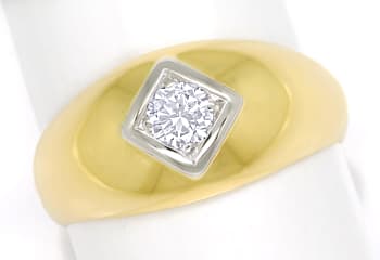 Foto 1 - Herren Diamantbandring 0,32ct Brillant 585er Gold, S1881