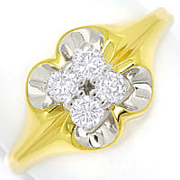 zum Artikel Diamantring 0,42 Brillanten 585er Gelbgold-Weißgold, S2016