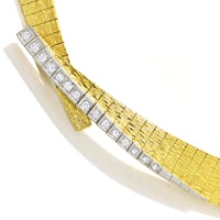 zum Artikel Designer-Collier mit 0,35ct Diamanten in 750er Gold, S2132