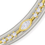 Cadeaux Collier mit Diamanten in Platin und Gold