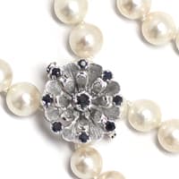 zum Artikel Wandelbare 91cm Perlenkette Kugelschloß, Clip, S2610