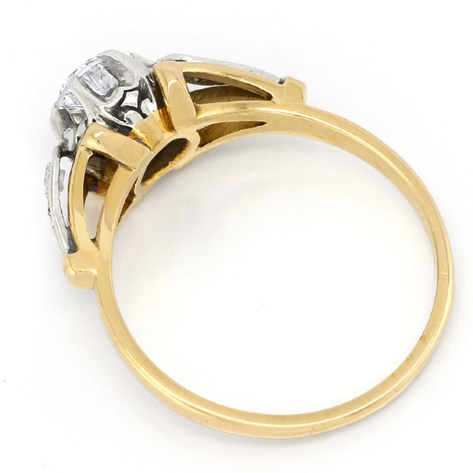 Foto 3 - Antiker Diamanten-Ring in Rotgold und Platin, S2669
