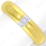 Gold-Platin-Ring Princess Diamanten lupenrein