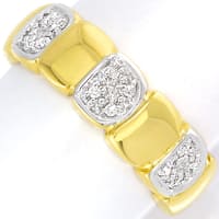 zum Artikel Designer-Bandring mit 12 Diamanten 14K Gold, S2866