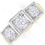 Art Deco Ring 1,35ct Diamanten-Gold-Platin