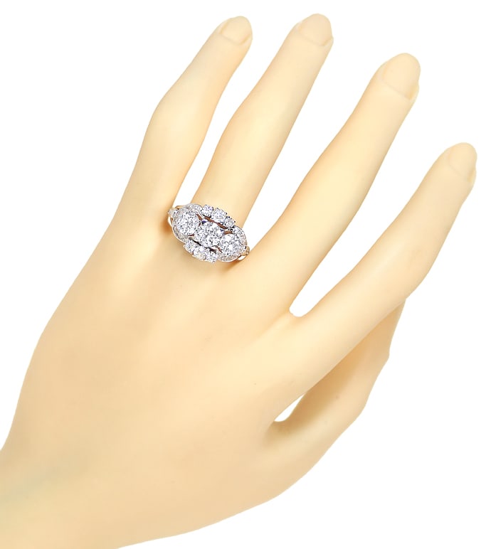 Foto 4 - Weißgold-Ring mit Riesigen Altschliff Diamanten 3,39ct, S3053