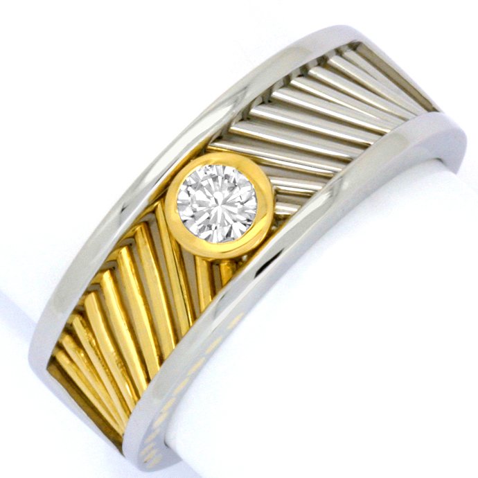 Platin-Gold-Brillantring 0,22ct River Lupenrein Cadeaux, aus Designer-Solitär-Diamantringe Brillantringe