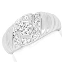 zum Artikel Brillant-Diamant Bandring Diamanten Baguetten Weißgold, S4346