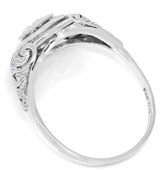 Foto 3 - Wunderschoener antiker Ring Mittelstein 0,75 ct Diamant, S4821