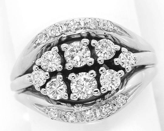 Foto 2 - Edler Weißgold-Ring 1,07Carat Diamanten und Brillanten, S4920