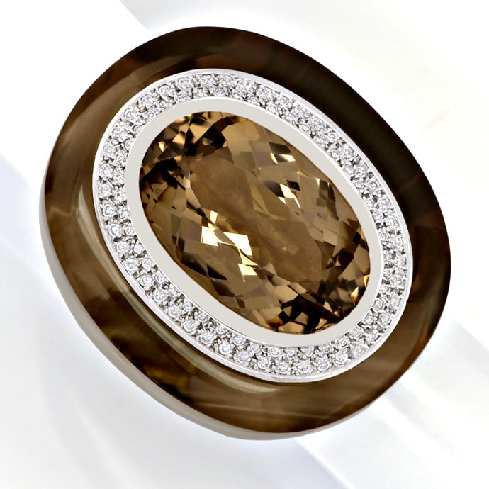 Foto 4 - Balocchi Preziosi Rauchquarz Brillanten-Ring, S5218