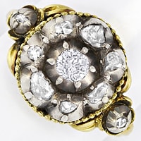 zum Artikel Wunderschöner alter Goldring 0,53ct Diamanten, S5469
