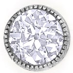 Antike Zargen-Ohrstecker mit 0,72ct Diamanten