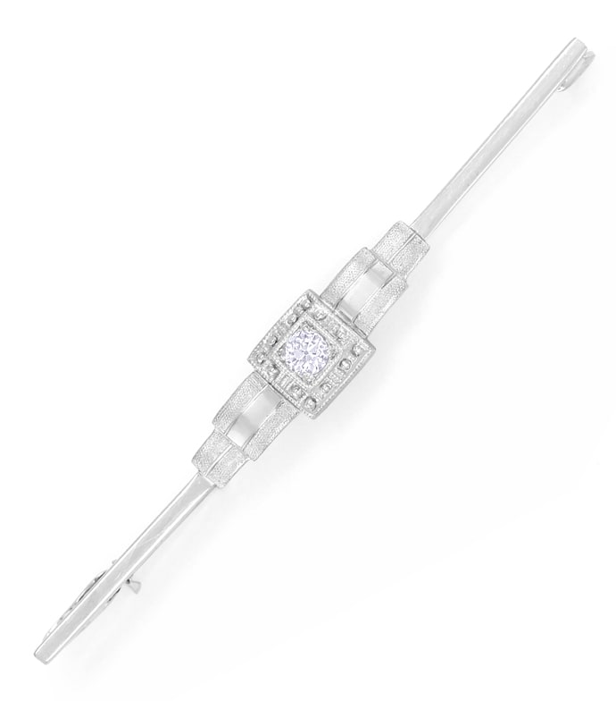 Foto 2 - Bezaubernde Art Deco Stabbrosche mit Diamant, S5591