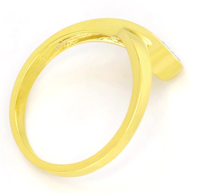 Foto 3 - Trendy Designer Ring 0,28ct Brillant-Solitär, S5721