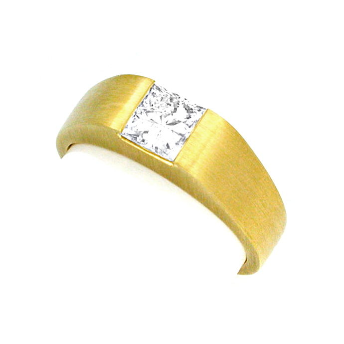 Neu! 1,01 Carat Princess Diamant-Solitär Ring 18K, aus Designer-Solitär-Diamantringe Brillantringe