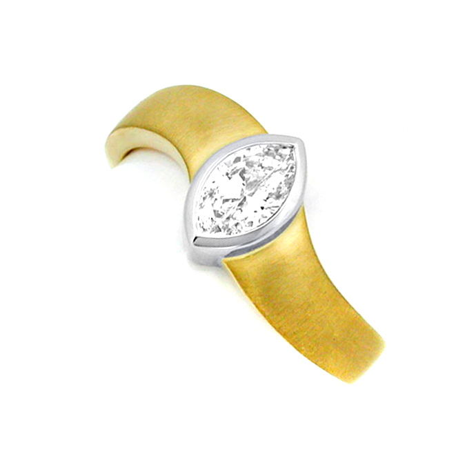 Neu! Topdesigner Diamantnavette Ring GG, aus Designer-Solitär-Diamantringe Brillantringe