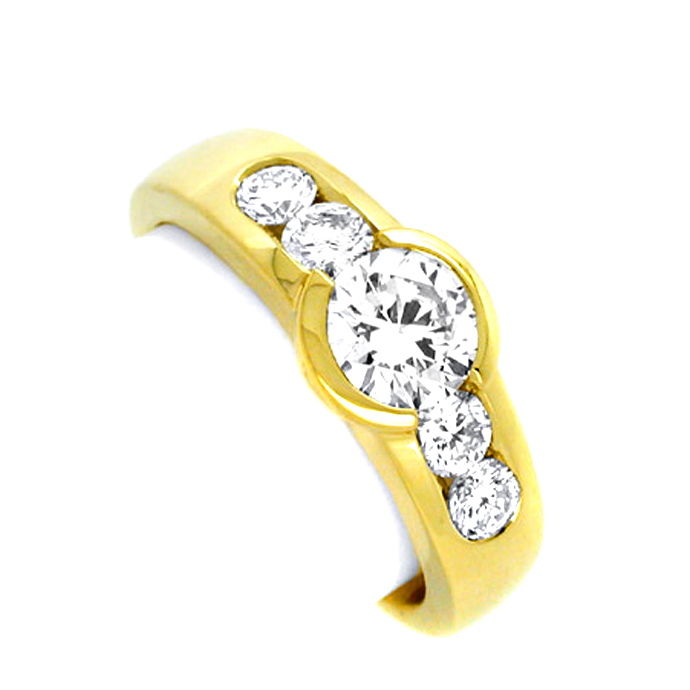 Neu! Supertop Brillant-Ring Lupenrein Schmuck, aus Designer-Solitär-Diamantringe Brillantringe