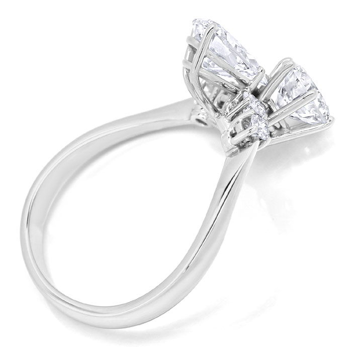 Foto 3 - Purer Luxus - Ring 1,05 und 1,03 Diamant Einkaräter 18K, S9986