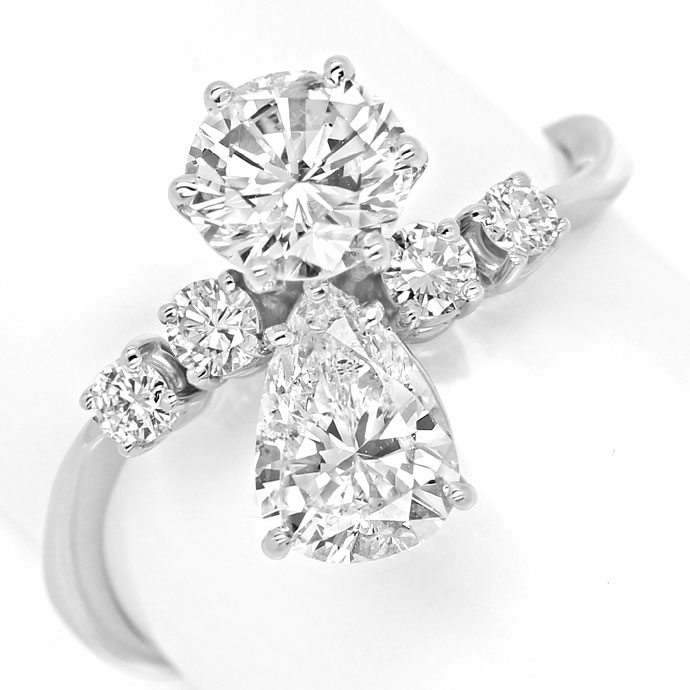 Foto 5 - Purer Luxus - Ring 1,05 und 1,03 Diamant Einkaräter 18K, S9986
