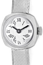 Loridal Damen-Armbanduhr, 18 Karat Weißgold Handaufzug