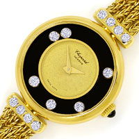 zum Artikel Chopard Happy Diamonds Damen Uhr 14 Brillanten Gelbgold, U2545