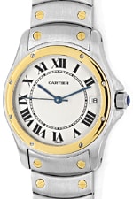 Cartier Santos Ronde Automatik Herren Stahlgold