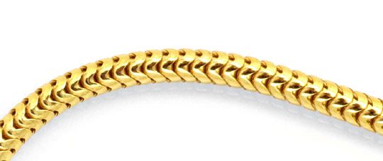 Foto 2 - Massive flexible Schlangenkette 45cm 14K Gelbgold, Z0101