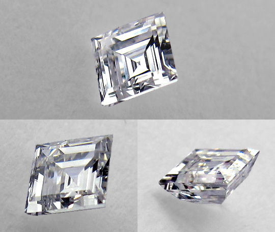 Diamant Quadrat-, Carree Schliff, Carree Cut Square Cut Diamond
