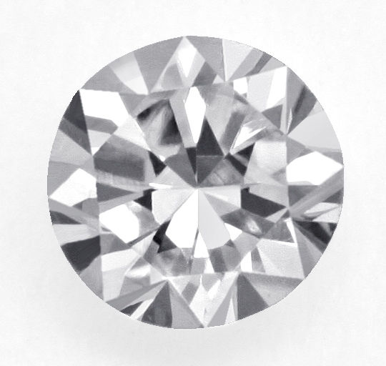 Diamant Sechzehnkant-Schliff, Sixteen Facet Sided Cut Diamond, 16-Kant