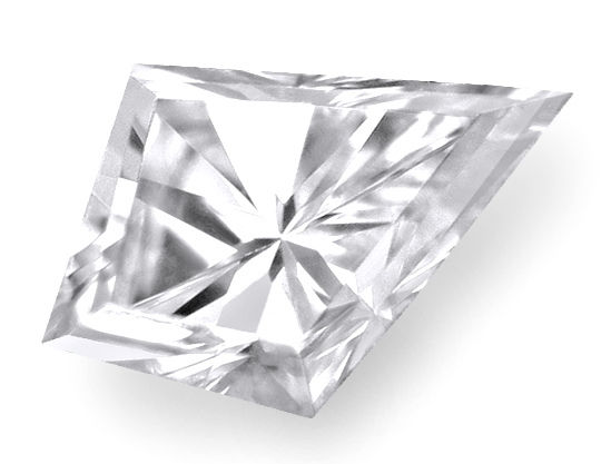 Drachen Diamant-Schliff / Diamond Cut mit Brillantschliff-Unterteil