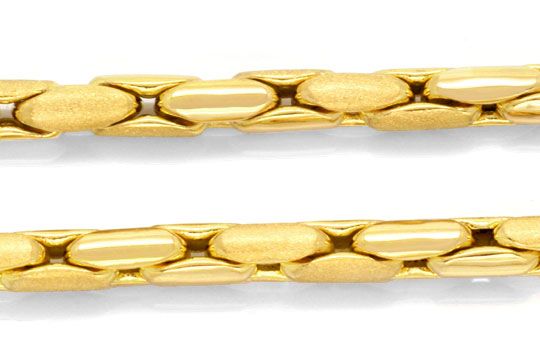 Anker Gold Kette halbmassiv eng hochglanzpoliert spiralförmig mattiert