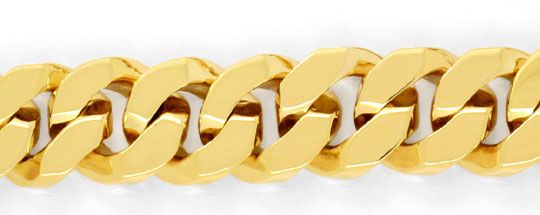 zer Flachpanzer Sonderform Goldkette, Goldarmband zweiseitig diamantiert