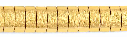 Kette Collier Armband mit gravierten Goldgliedern ummanteltes Goldgeflecht
