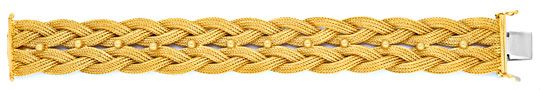 geflochtene Strumpfketten mit Goldkugeln als Goldkette oder Goldarmband